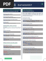 SQL Cheat Sheet: Fundamentals SQL Intermediate:: Performing Calculations With SQL Joins & Complex Queries