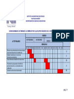 Diagrama de Grant Servicio Comunitario