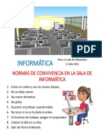 Informatica 17 Julio Normas en Aula