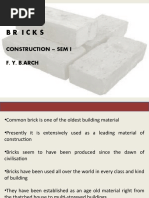 BR Icks: Construction - Sem I F. Y. B.Arch