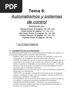 Tema 6 - Automatismos y Sistemas de Control