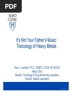 Toxicology of Heavy Metals