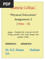 Shubham Physical Assignment Two