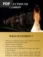 Introduction To Fashion