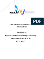 Total Parenteral Nutrition (TPN) Preparations