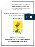 Regulation 2019 (Amendments) Common To All B.E. / B.Tech. Degree Programmes (Choice Based Credit System)