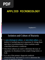 Applied Microbiology: Varghese M. C