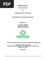 Sampling Theorem Verification: Experiment No. 6 - Open Ended Experiment 1