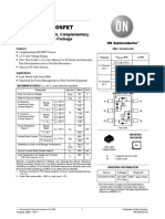 NTUD3127C Small Signal MOSFET: 20 V, 200 Ma / 180 Ma, Complementary, 1.0 X 1.0 MM SOT 963 Package