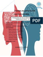 Problemas de Salud Mental en Tiempos de Covid - 19