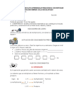 Formato de Guía Pedagógica Con Enfoque A Educación Hibrida Ciclo Escolar 2021 Matematicas