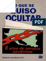 Lo Que Quiso Ocultar Censura Sandinista