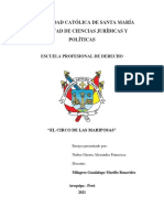 Tarea Ensayo El Circo de Las Mariposas DERECHO 2021