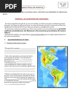 Ciencias Sociales 6to Año A, B y C - MATERIAL DE ESTUDIO ASPECTO FÍSICO DE AMÉRICA - 18 de Junio