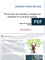 Prevención de Recaídas y Trabajo Con Recaídas en La Terapia Familiar