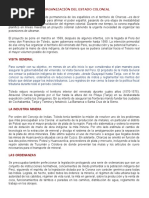 Actividad 3 Mapa Conceptual Organización Del Estado Colonial