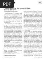 Problem-Based Learning Benefits For Basic Sciences Education: JULY 2008