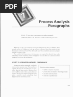 Process Analysis Paragraphs