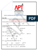 Maths Statistics & LR Mock