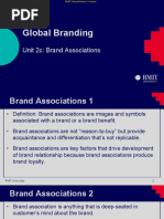 Global Branding: Unit 2c: Brand Associations