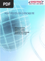 NDT Tests On Concrete: G Rebound Tests G Pull-Out Tests G Dynamic Tests G Radioactive Methods G Maturity Concept