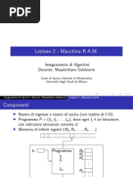 Lezione2 - Algoritmi-Macchina RAM