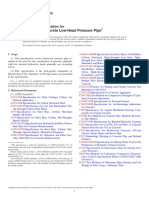 Reinforced Concrete Low-Head Pressure Pipe: Standard Specification For