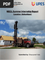 MECL Internship Report - Shauryaneil Vats - UPES