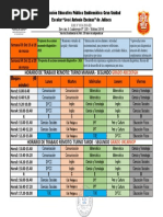 Horario Segundo.... P - Propuesta