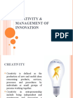 Creativity and Innovation Management