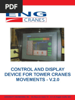 Control and Display Device For Tower Cranes Movements - V.2.0