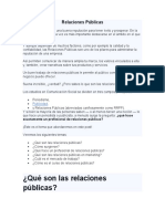 Introducción A Las Relaciones Públicas