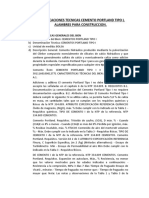 ESPECIFICACIONES TECNICAS Agregados, Madera Tubos de Concreto.