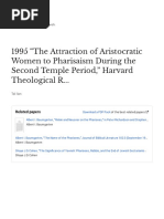 Ilan, T. The Attraction of Aristocratic Women To Pharisaism