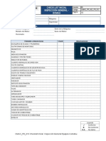 Checklist Inicial Inspeccion General - Bomag