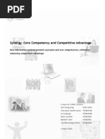 Synergy Core Competency and Competitive Advantage-Report v1 (1) .0