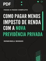 Como Pagar Menos Imposto de Renda Com A Nova Previdência Privada