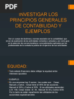 Principios Generales de Contabilidad