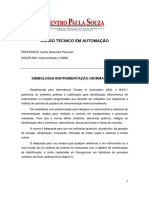 Apostila Simbologia Instrumentação ISA 5.1