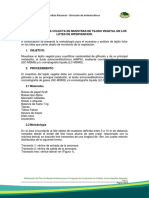 Metodología para Colecta de Muestras de Tejido Vegetal en Los Polígnonos de Intervención