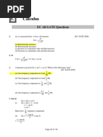 Calculus: EC All GATE Questions