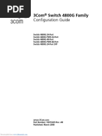 3com Switch 4800G 24-Port Configuration Manual