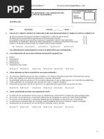 Examen Impreso Bimestral 1 Comunicacion 1 Año