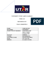 University Tunku Abdul Rahman UDEE 2114 Microbiology Year 2 Semester 3