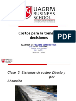 Clase 3. Costeo Directo y Absorcion