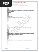 Alphabetical Series-MCQ Practice