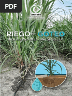 Libro de Riego Por Goteo en El Cultivo de La Caña de Azucar Por Centro de Investigacion de La Caña de Azucar de Colombia