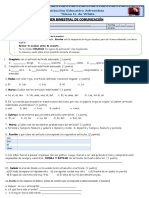 Examen Bimestral de Comunicación