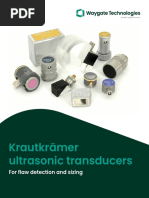 Krautkrämer Ultrasonic Transducers: For Flaw Detection and Sizing