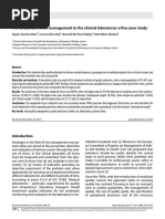 Original Papers: Pre-Analytical Errors Management in The Clinical Laboratory: A Five-Year Study